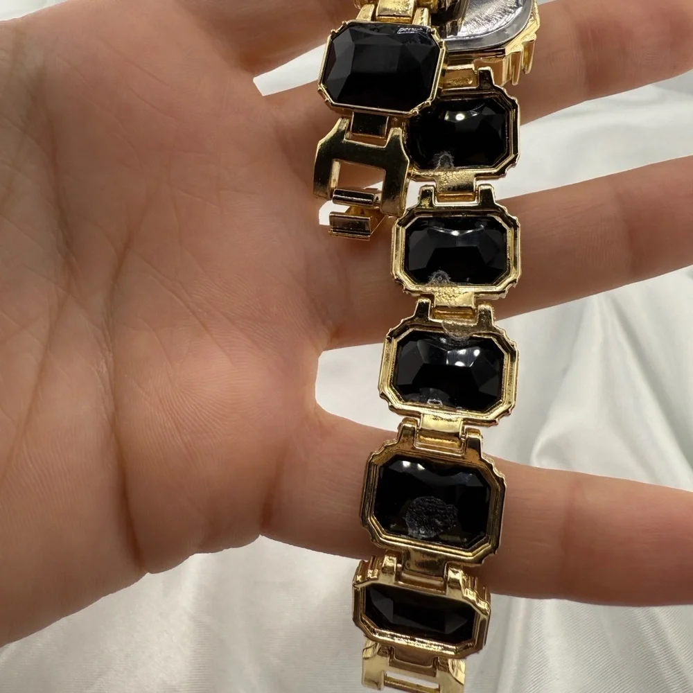 Classic Sophisticated Black and Gold Bracelet